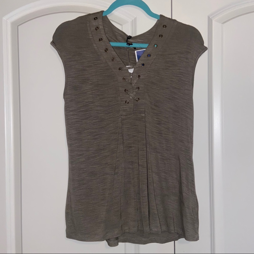 Green Cap Sleeve Shirt